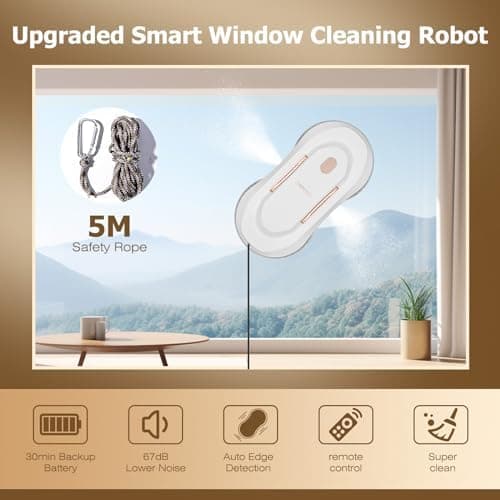 CHOVERY CL-3 Fensterputzroboter - Automatischer Innen- und Außenfensterreiniger mit 3000Pa Sprühfunktion