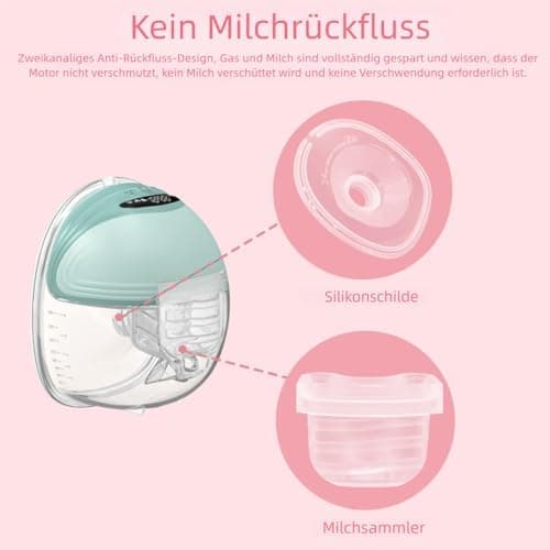 Mommed Missaa S18/S21 Komplets Set Milchsammelbecher, Ersatzpumpenteile, für Mamas, zur Nachtsicherheit und Bequemlichke
