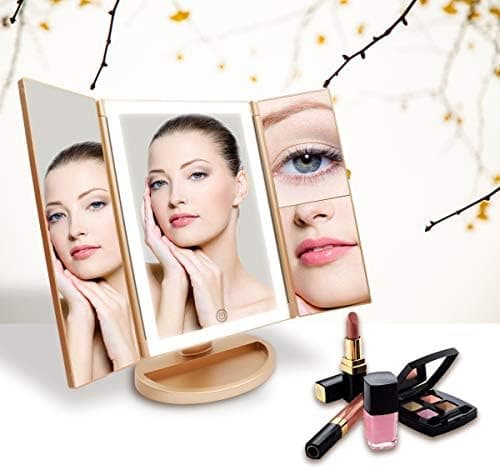 WEILY Kosmetikspiegel mit LED-Beleuchtung für Perfekte Make-up-Verzierungen
| WEILY Schminkspiegel mit 3-Fach-Vergrößer