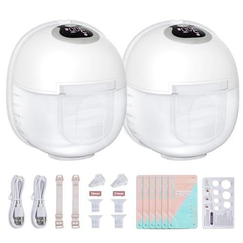 Elektrische Milchpumpe Tragbar 19/21-mm-Flansch-white BPA-frei Langlebigkeit LED-Anzeige
