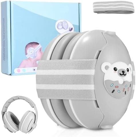2-in-1 Gehörschutz Baby Kopfhörer für Kleinkinder  
| Verstellbares Kopfband Ohrenschütz Baby Kopfhörer  
| Lärmschutz