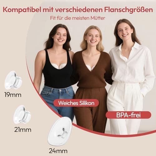 NCVI Elektrische Milchpumpe für Reise und Unterwegs, leise und tragbar, mit USB-Aufladung, Weiß (2 Pakete)
| NCVI Elekt