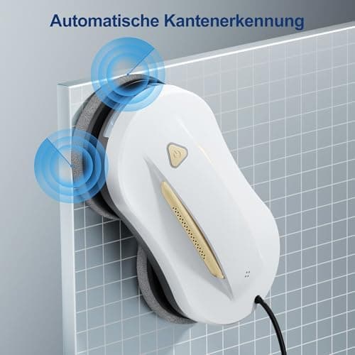 Elektrischer Fensterputzer mit Doppelsprühfunktion - Automatischer Fensterreiniger Roboter für Innen- & Außenfenster, Fe