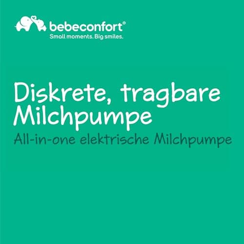 Bebeconfort Diskrete Milchpumpe Handsfree - Elektrisch, leises Abpumpen (51db), langlebiger Akku