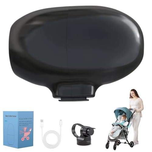 Kinderwagenschaukler Upgrade Beweger Elektrisch USB-C (Schwarz)  
Kinderwagenschaukler Schlafhilfe 40 Min Timer (Schwarz