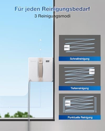 ECOVACS WINBOT MINI Fensterputzroboter, kompaktes Design, 4 Reinigungsmodi