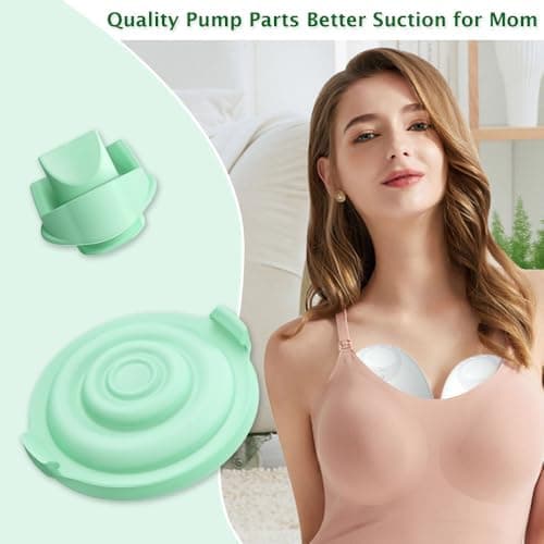 Elvie Milchpumpe 2x Ventil und 2x Dichtung, Ersatz für Original-Flansch und Membran