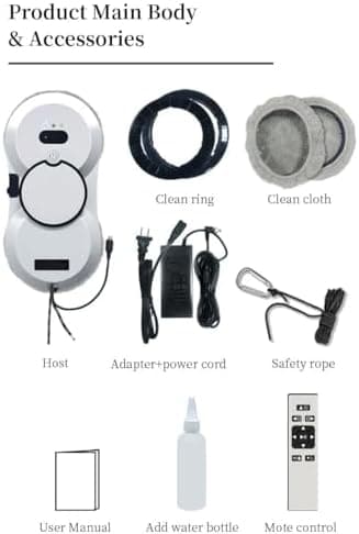 Fensterputzroboter B-brand 5600Pa Automatischer Wasserstrahl,_elektrisch mit Intelligentes Kantenerkennungssystem, für I