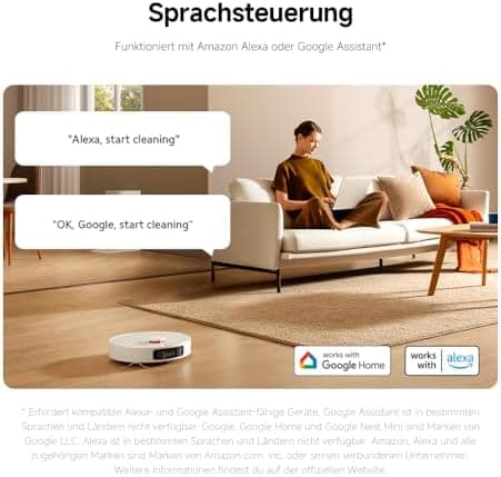 Xiaomi Robot Vacuum X20+ für Haushalte mit großen Flächen - Starkes Saugen bis 280m², LDS-Navigation, 4L Wasserreservoir