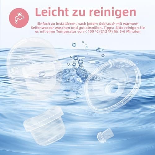 Mommed Missaa S18/S21 Komplets Set Milchsammelbecher, Ersatzpumpenteile, für Mamas, zur Nachtsicherheit und Bequemlichke