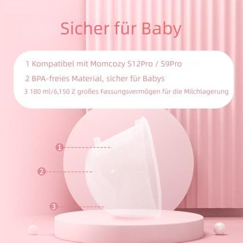Tragbare Milchpumpe Momcozy S9Pro/S12Pro Kompatibel Zwei Komplette Ersatzteile (24 mm)  
Tragbare Milchpumpe Momcozy S9P