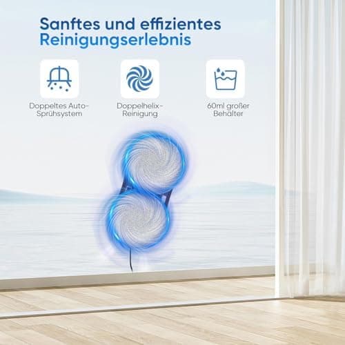 GAGAFEEL Fensterputzroboter - 5600 Pa Reinigungsmacht mit Automatischer Doppel-Sprühfunktion für professionelle Verwendu