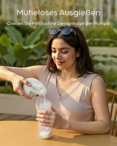 Elektrische Milchpumpe Nuliie S32 Elektrisch tragbar und frei.handig mit Ersatzzubehör