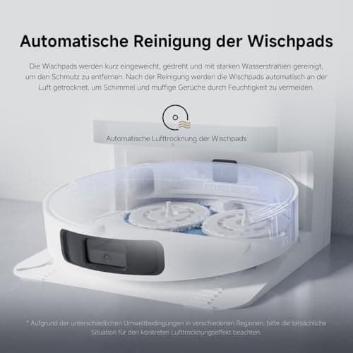 Xiaomi Robot Vacuum X20+ für Haushalte mit großen Flächen - Starkes Saugen bis 280m², LDS-Navigation, 4L Wasserreservoir