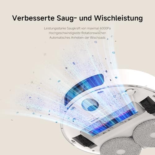 Xiaomi Robot Vacuum X20+ für Haushalte mit großen Flächen - Starkes Saugen bis 280m², LDS-Navigation, 4L Wasserreservoir