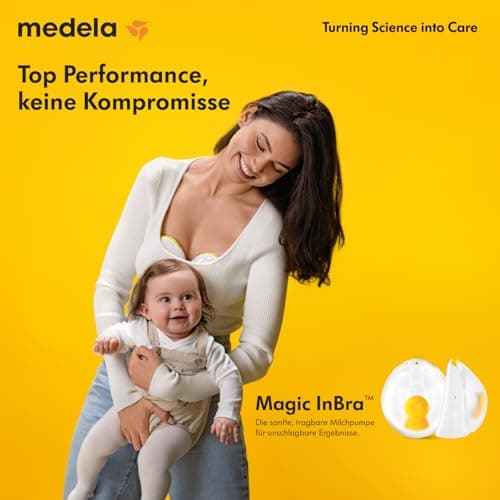 Medela Magic InBra Tragbare Doppel-Milchpumpe - Ultraleicht (200g) und leise - mit FluidFeel-Technologie