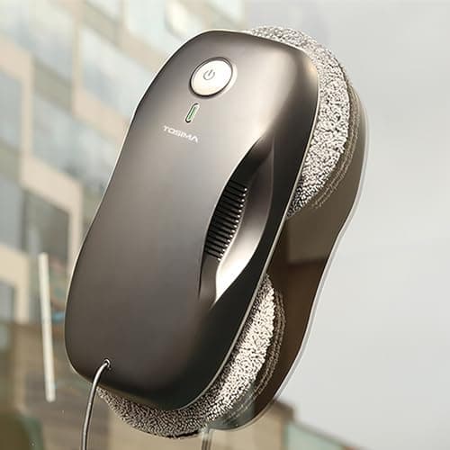 Tosima W2 Fensterputzroboter 3800 PA - automatischer Fensterroboter mit Fernbedienung, intelligenter Navigation und Kant