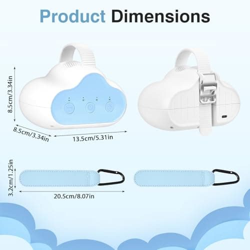 USB-C Aufladbar Kinderwagenschaukler mit Timer und Schaukelintensitäts-Einstellungen