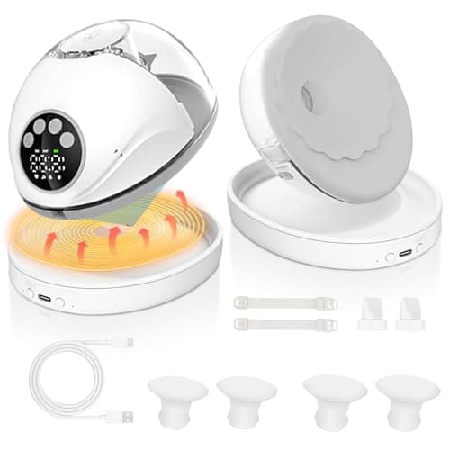 Schmerzfreie Elektrische Milchpumpe Handsfree 4 Modi 12 Stufen LED-Anzeige (2 Pack)  
Geringer Geräuschpegel Elektrische