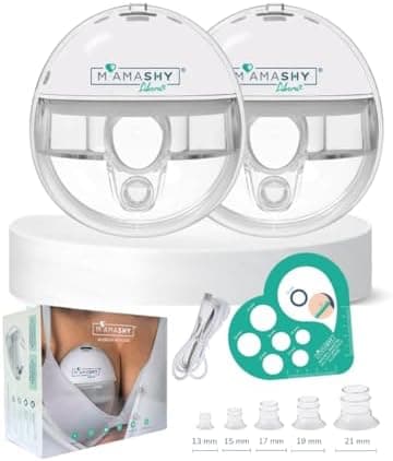 MAMASHY LIBERA Electric Breast Pump - Elektrische Milchpumpe Freihändig Tragbar Für Leichte Stillen, Fortgeschrittene Sa