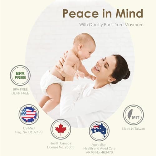 Ersatzteile Medela Harmony Handmilchpumpe - 4 Dichtungsringe und 2 Membranen von Maymom für Mamas
| Medela Harmony Hand