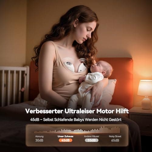 Robofun Elektrische Milchpumpe Freihändig 2er-Pack