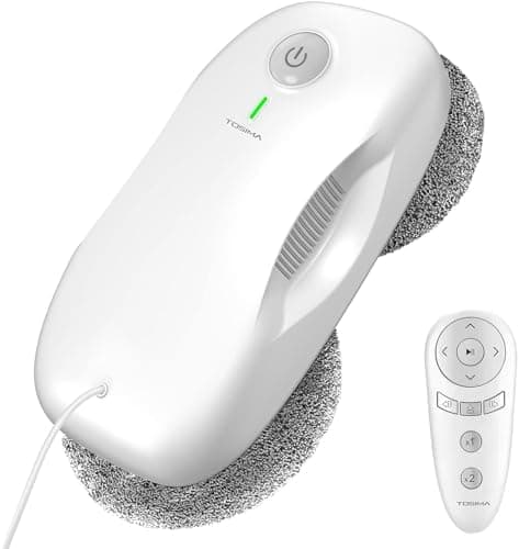 Tosima W2 Fensterputzroboter 3800 PA - automatischer Fensterroboter mit Fernbedienung, intelligenter Navigation und Kant