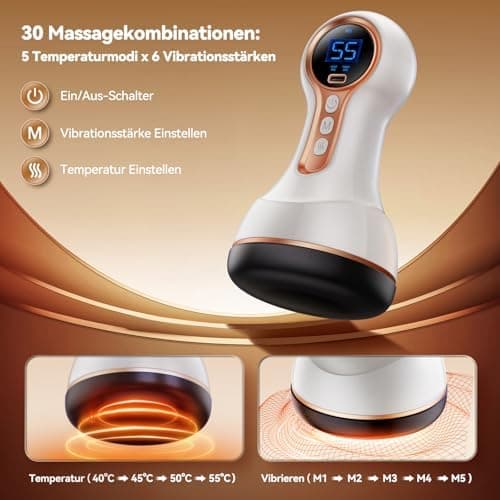 Robofun 5.0 Neuropathie Massagegerät, Schmerzlinderung und Entspannung, ideal für Füße, Hände und Rücken, Gua-Schockwell
