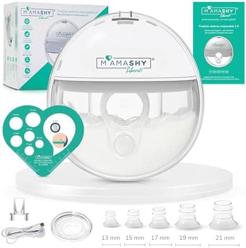 MAMASHY LIBERA Electric Breast Pump - Elektrische Milchpumpe Freihändig Tragbar Für Leichte Stillen, Fortgeschrittene Sa