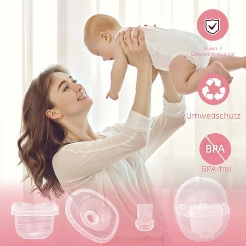 Mommed Missaa S18/S21 Komplets Set Milchsammelbecher, Ersatzpumpenteile, für Mamas, zur Nachtsicherheit und Bequemlichke