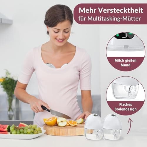 Hande Frei BPA-frei Elektrische Milchpumpe Mit 3 Modi Und 9 Stufen Für Tragbarkeit Mit Starke Saugkraft Und Leck-Design