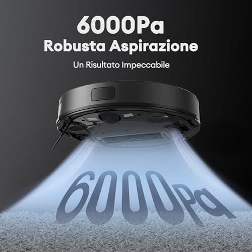 Ultenic Saugroboter mit LiDAR Navigation und Wischfunktion, ideal für Haustiere, Teppiche & Hartböden, 150 Min Laufzeit​