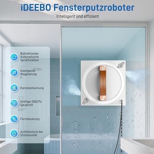 Fensterputzroboter 5000Pa Intelligente Pfadplanung
| Fensterputzroboter 5000Pa Mehrfachschutz Reinigung
| Fensterputzro
