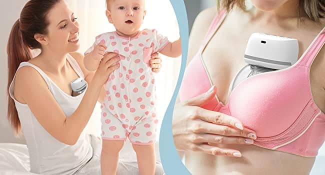 Bellababy Milchpumpe Elektrisch Tragbar, 24mm Weiß, Geräuscharm und Schmerzlos, Vielseitig Einsetzbar