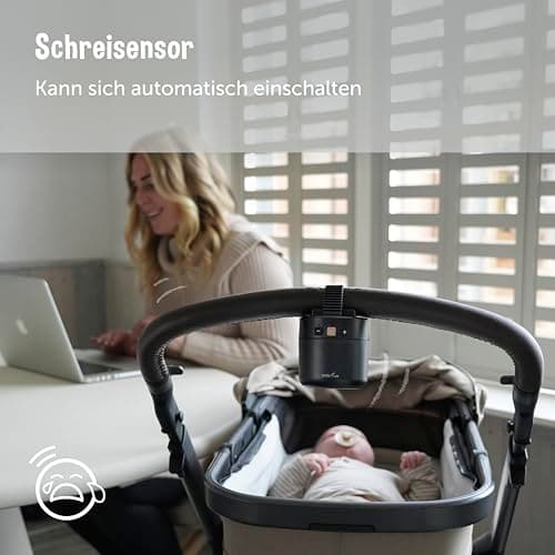 ZAZU ROXY Baby Rocker - Elektrischer Schaukler für Neugeborene mit Weinen-Sensor & Auto-Modus - praktisch, sicher & bequ