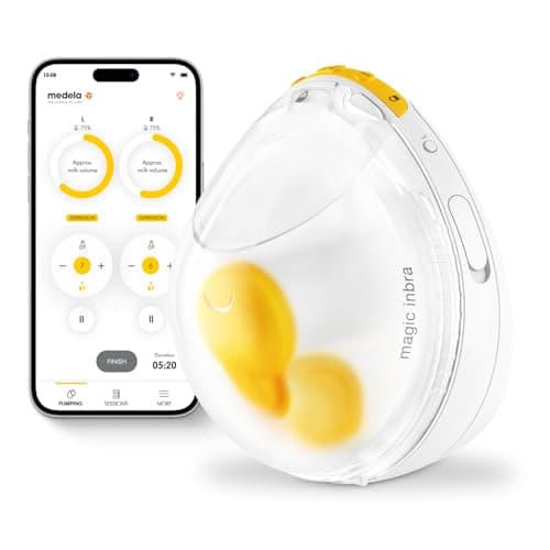 Medela Magic InBra Tragbare Doppel-Milchpumpe - Ultraleicht (200g) und leise - mit FluidFeel-Technologie