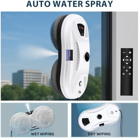 Automatischer Fensterputzroboter für glatte Glasoberflächen mit Starkem Saugvermögen
| intelligenter Wasserspray-Fenste