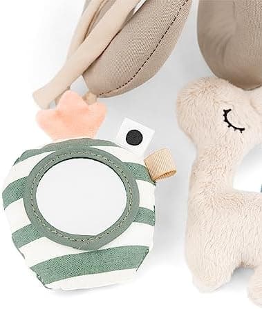 Done by Deer Activity Spirale Lalee Beige - Babyspielzeug für Baby Zubehör, ideal für unterwegs unter 0 Monate - Festmon