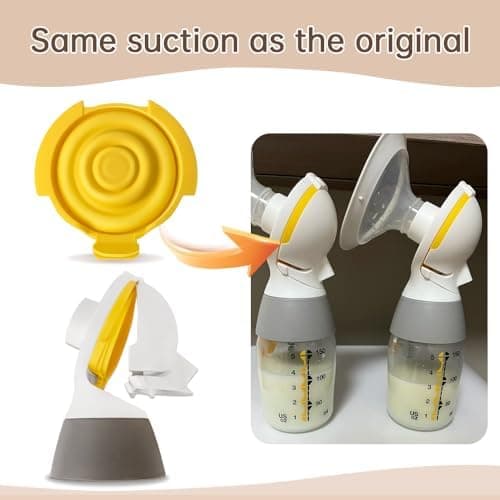 PumpMom-us Membranen kompatibel mit Medela Swing Maxi und Freestyle Flex Teile,PersonalFit Flex-Steckverbinder, 2er-Pack