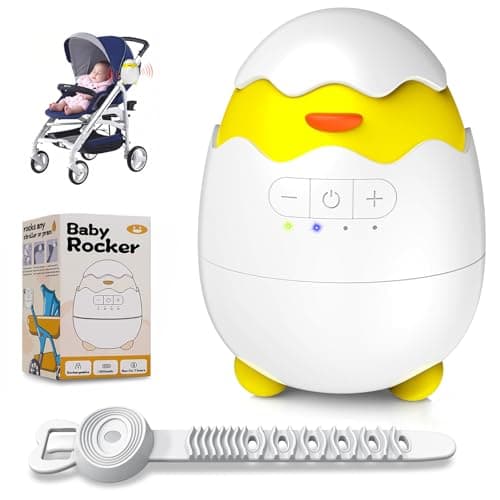 Robofun Kinderwagenschaukler - Elektrische Schlafhilfe für Babys, USB-C Aufladbar, 5 Einstellbare Schaukelintensitäten