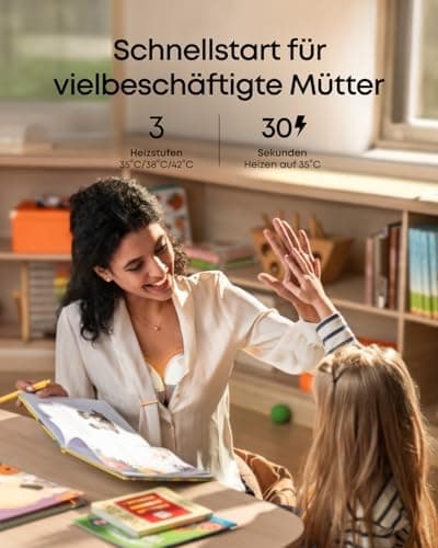 Eufy Tragbare Milchpumpe E20 - Elektrisch, 3 Heizstufen, HeatFlow Technologie