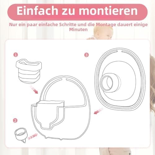 Mommed Missaa S18/S21 Komplets Set Milchsammelbecher, Ersatzpumpenteile, für Mamas, zur Nachtsicherheit und Bequemlichke