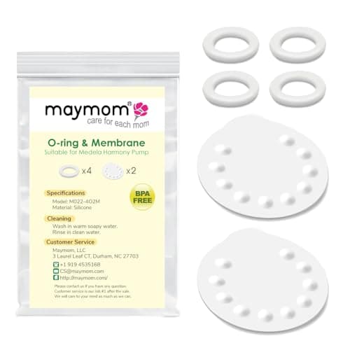 Ersatzteile Medela Harmony Handmilchpumpe - 4 Dichtungsringe und 2 Membranen von Maymom für Mamas
| Medela Harmony Hand