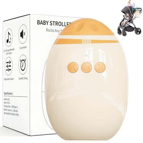 Kinderwagenschaukler Mit Bluetooth | Wiederaufladbar |Universell Für Kinderwagen & Buggy | Leise Schaukel | Einstellbare