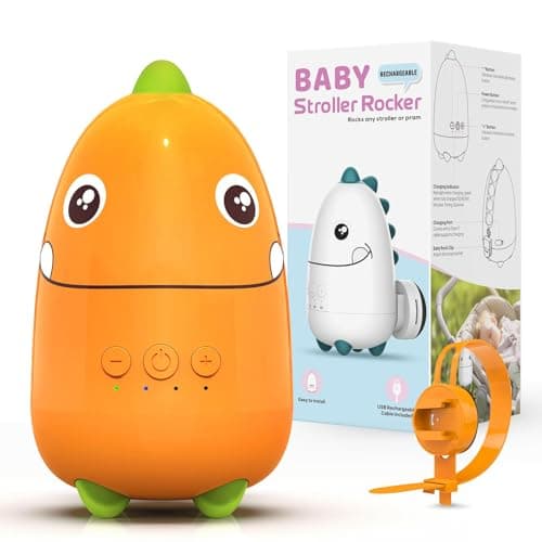 Kinderwagenschaukler - ultraleise Wippe mit abnehmbarer Bauweise - Orange Grüne Version