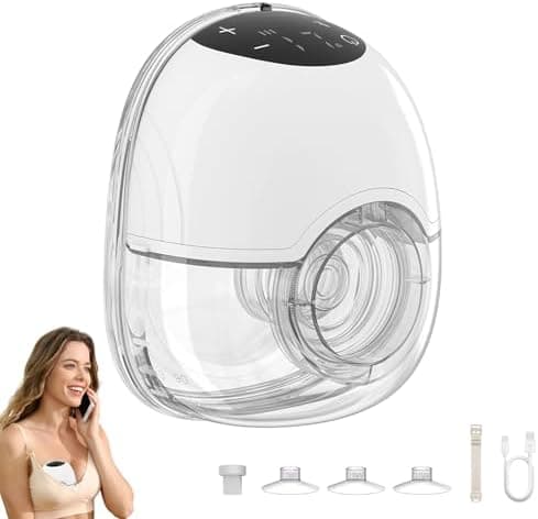 Schmerzlose 2-Stück Elektrische Milchpumpe mit 12 Stufen Handsfreepumpe und 17/19/21MM Flanschen für Mamas während der S