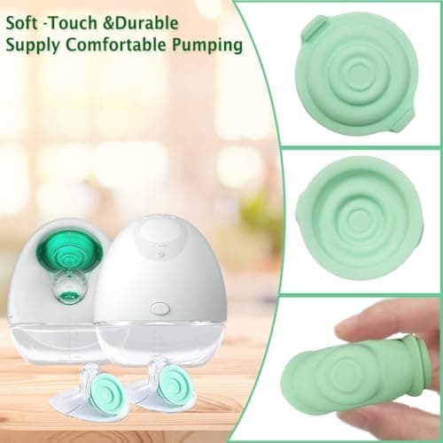 Elvie Milchpumpe 2x Ventil und 2x Dichtung, Ersatz für Original-Flansch und Membran