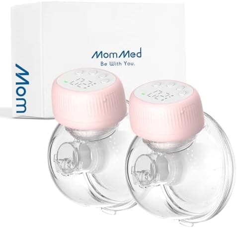MOMMED Elektrische Milchpumpe MY-385, Doppel Freihändig, 4 Modi & 12 Stufen, Auslaufsicheres Design