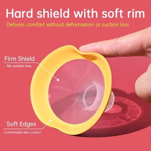 19 mm ovale Flanschschilde kompatibel mit Medela Pumpen - Ersatzteile für Style, Symphony und Swing Maxi
