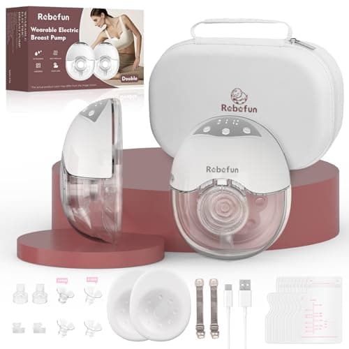 Robofun Elektrische Milchpumpe Handsfree Freihändigписывающий следующие характеристики: Elektrische Milchpumpe Leise mit